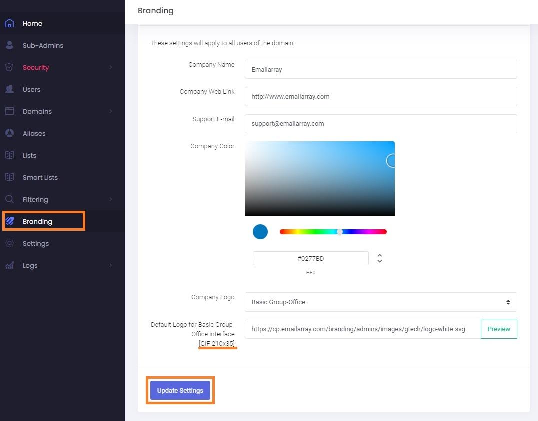 Admin Panel - set Branding for Webmail with instructions.jpg