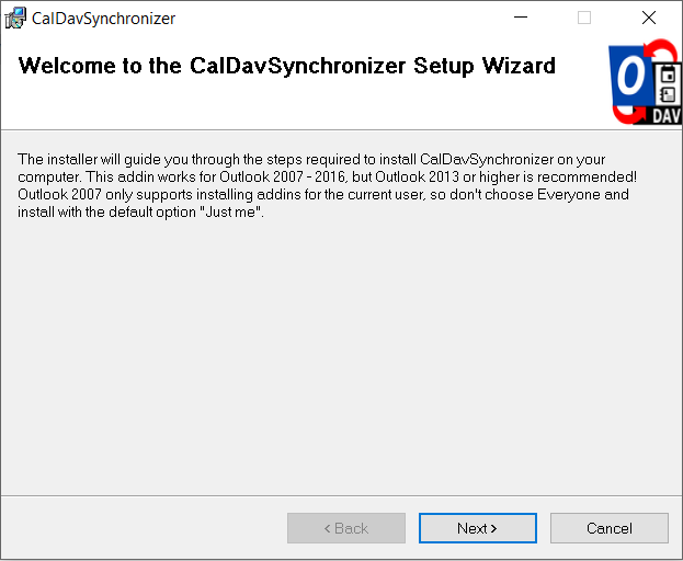 caldavsynchronizer setup - 1.PNG