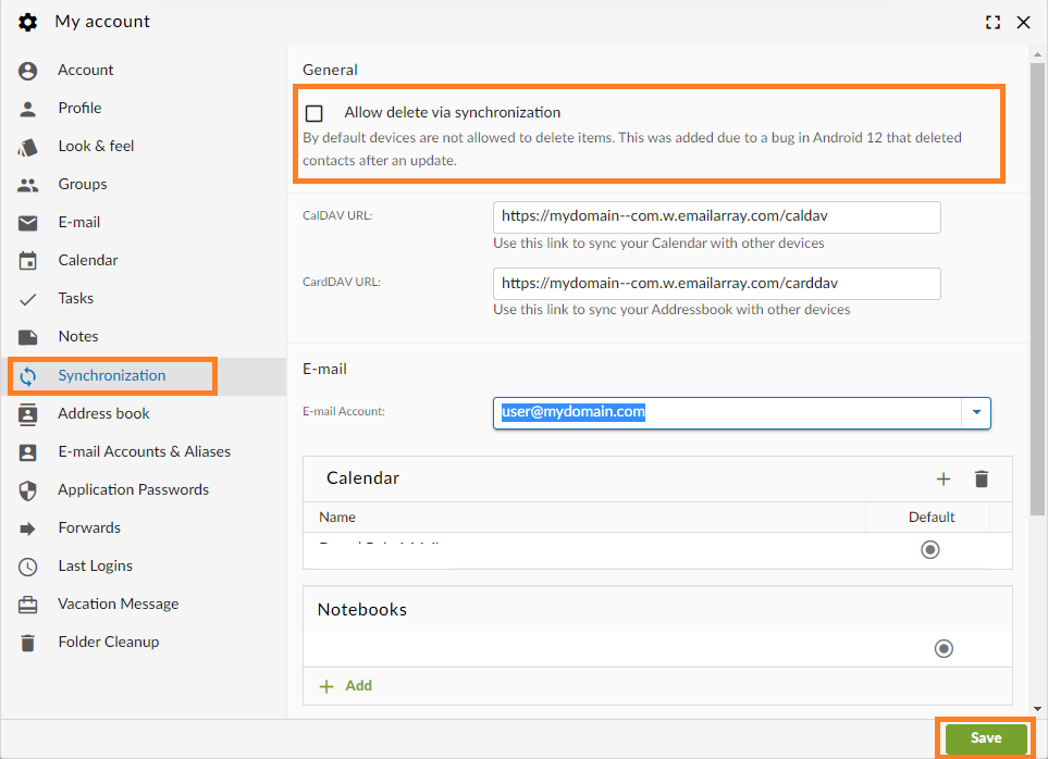 Webmail User Settings - Synchronization - CalDAV CardDAV allow delete.png