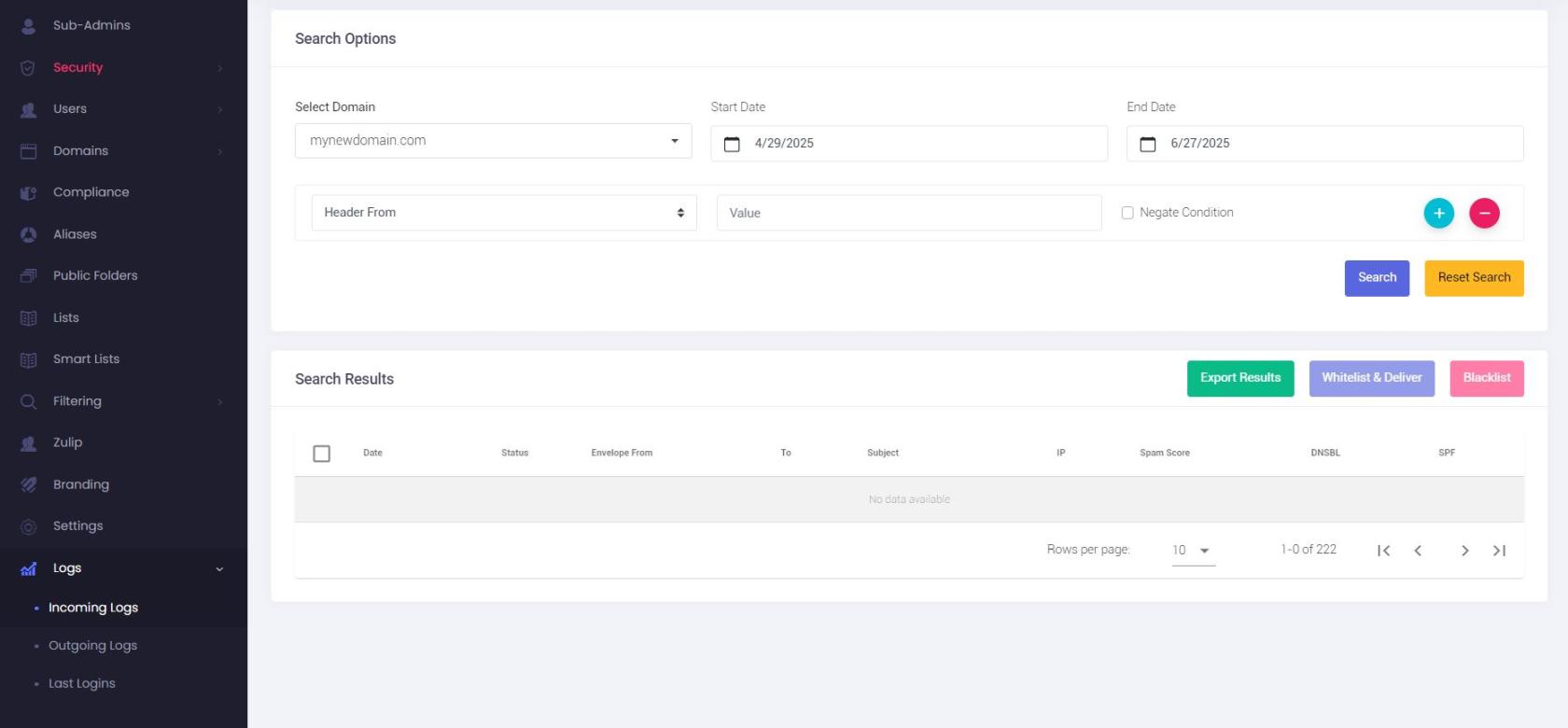 Admin Panel - Incoming logs.JPG