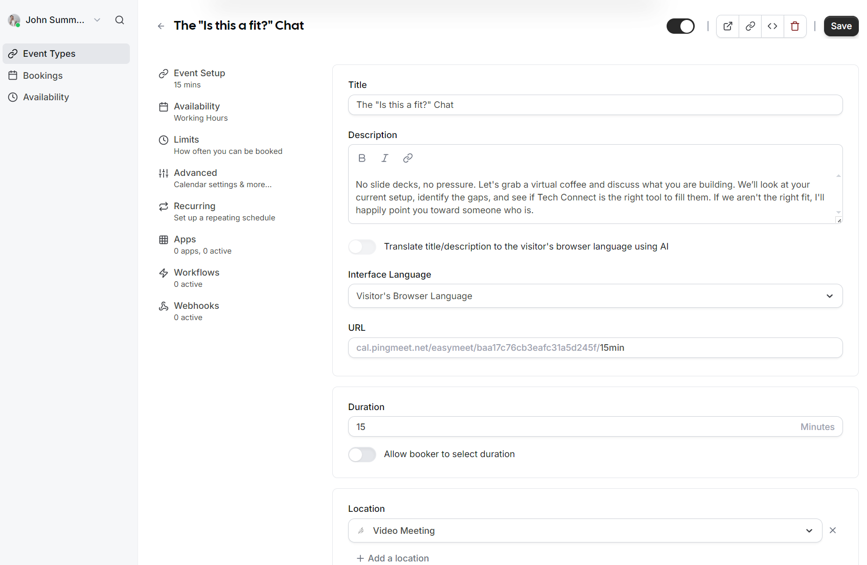 EasyMeet - 2 - Add event types - event setup.PNG